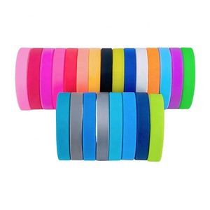Promotional Waterproof Silicone Rubber Bracelets/Wristbands with Screen Printed Designs and Various Colors & Patterns
