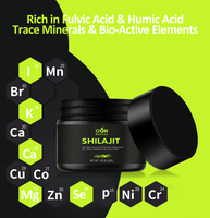 Vente chaude Étiquettes Privées Personnalisées Pur Naturel Himalaya Shilajit Résine pour 30g/50g Par Bouteille