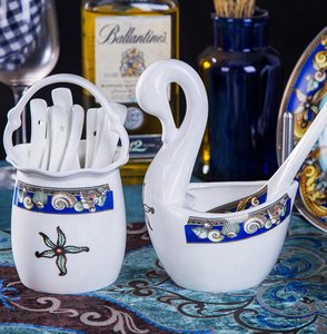 Hot Sale Western European Style Bone China Porcelain <b>Dinnerware</b> Set for Wedding Dishwasher Safe - Product Image 5