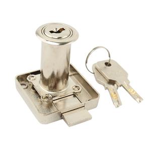 Extended Office Desk Drawer Lock Black Furniture Lock for Home Wardrobe <b>Bookcase</b> Changing Room Cabinet Door Lock - Product Image 1