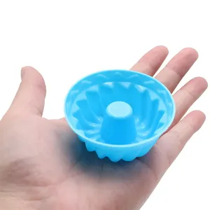 Không dính bí ngô 3D fondant Silicone Donut Chảo Muffin bí ngô cupcake khuôn cho bánh trang trí - Product Image 5
