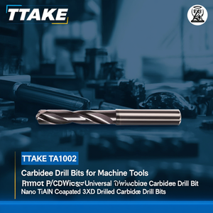 TTAKE TA1002 Universal <b>Carbide</b> <b>Drill</b> <b>Bit</b> Nano TiAlN Coated 3xD Drilled <b>Carbide</b> <b>Drill</b> <b>Bits</b> - Product Image 3