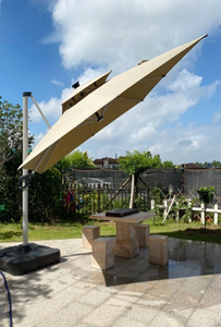 Sombrilla Doble <span class=keywords><strong>para</strong></span> <span class=keywords><strong>Jardín</strong></span>, Sombrilla Cantilever Grande de 3m Cuadrados, Sombrilla Económica <span class=keywords><strong>para</strong></span> Patio y Playa - Product Image 3