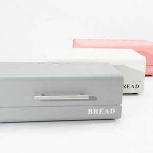 Contenitore <span class=keywords><strong>in</strong></span> Metallo Verniciato a Polvere Personalizzato, Scatola Vintage <span class=keywords><strong>in</strong></span> Acciaio Inox, Grande <span class=keywords><strong>Portapane</strong></span> <span class=keywords><strong>in</strong></span> Alluminio con Manico per Cucina - Product Image 5