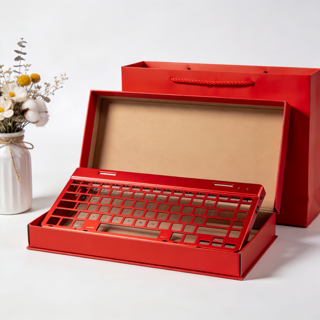 Custom Anodized Aluminum Alloy Keyboard Case - CNC Precision Scratch-Resistant Shell for Mechanical Keyboards