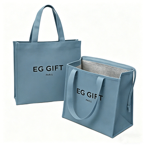 Reusable Insulated Cooler Bag Thermal Printed Zipper Picnic Grocery Keep Warm or Cool Eco-Friendly Package Solution - Product Image 2