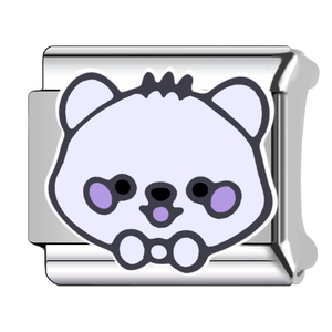 Wholesale Trendy Italian Heart Charm <b>Bracelet</b> Puppy Dog Breed Pet Lover Cartoon Cute Charms Links DIY Stainless Steel Jewelry - Product Image 4