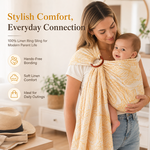 100% lin imprimé tissu pour porte-bébé bébé Wrap anneau fronde personnalisé tissu <span class=keywords><strong>de</strong></span> haute qualité - Product Image 2