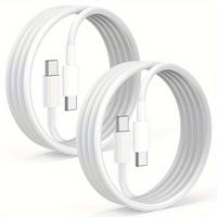 Câbles de données USB CE 3 packs/6 pièces en promotion avec 6 câbles USB-C supplémentaires de 1,8 m, charge rapide 60 W pour les voyages