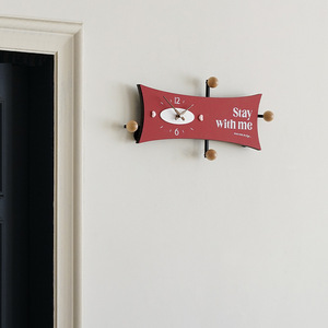 Wozoom <b>Wall</b> <b>Clock</b> Irregular Shape Battery Powered Simple Elegant Living Room <b>Decor</b> - Product Image 3