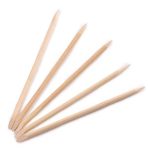 Palitos de Madera Naranja Desechables de Doble Punta, 100 Unidades, para Manicura Profesional y DIY, Pedicura y Arte de Uñas - Product Image 2