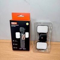 Lampe d'appoint magnétique double 2800-6800K, 3 modes, 300mAh, 2H, 360°, 22g, pour Vlog, Portrait, Photographie Culinaire, Compatible OEM avec DJI OSMO Pocket