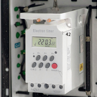 Interruptor de Control de Tiempo Inteligente Programable Diario/Semanal de 7 Días, 15A 30A 63A, para Uso Doméstico e Industrial, Alimentado por Batería, con Retardo de 2 Segundos, Automático