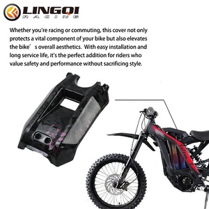 Cache-batterie <span class=keywords><strong>de</strong></span> moto LINGQI RACING en carbone, protection <span class=keywords><strong>de</strong></span> remplacement pour moto tout-terrain Light Bee Dirt Pit Bike - Product Image 5