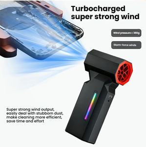 Mini plumero de aire comprimido RGB, ventilador de mano portátil, soplador pequeño eléctrico, Mini ventilador Jet Turbo, ventilador Jet - Product Image 5