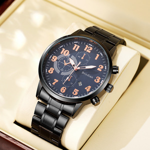 Montre de luxe pour homme, montre noire de créateur, montre mécanique décontractée et tendance pour homme, montre-bracelet pour jeune et étudiant, montres d'affaires - Product Image 2