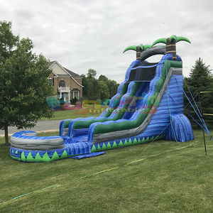 Palm tree all'aperto cortile acquascivolo in pvc jumper buttafuori tropicale asciutto scivolo gonfiabile per adulti in <span class=keywords><strong>vendita</strong></span> - Product Image 1