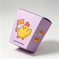 Boîte d'emballage personnalisée pour poulet frit à emporter, seau en papier blanc pour poulet frit et pop-corn avec système de ventilation
