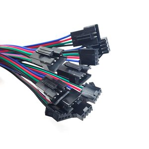 10 Đôi JST SM 2/3/4Pin Nam Nữ Kết Nối Adapter Cắm Với 22AWG Dây 12V DC 5050 3528 RGB dây Đèn LED - Product Image 4