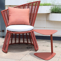 Chaise en rotin d'usine meubles en osier chaises de jardin extérieur en rotin/table en osier et ensemble mobilier de jardin mobilier d'extérieur