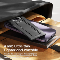 Soporte de Escritorio Ultrafino para Teléfono Toocki, Diseño de Tarjeta de 4 mm, Ajuste Multiángulo, Plegable, para Hogar y Oficina