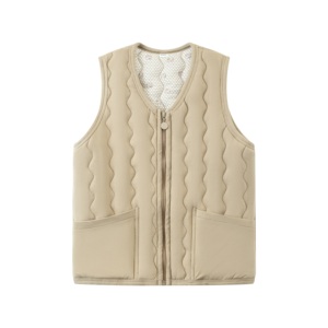 Parka Térmica con Cierre de Cremallera, Forro Acolchado Tipo Panal de Abeja <span class=keywords><strong>y</strong></span> Bolsillos Laterales Dobles para Invierno <span class=keywords><strong>y</strong></span> Uso en Todas las Estaciones - Product Image 5