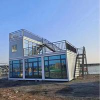 Casa Contenedor Modular Desmontable OEM ODM, Estructura de Acero Ligero Transpirable, Multiusos, Duradera y Resistente a la Intemperie
