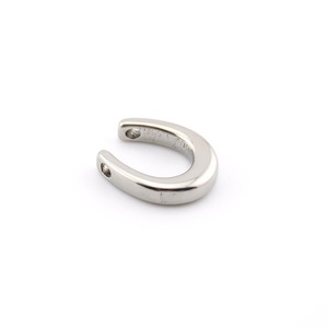 Colgante de herradura de acero inoxidable en forma de U para accesorios de collar DIY, unisex, uso diario, acabado liso - Product Image 4