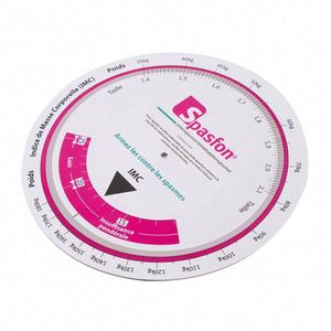 Medical Pregnancy and Bmi Calculator <b>Wheel</b> <b>Plastic</b> Promotional Tape Measures - Product Image 5