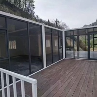 Modüler Kasırgaya Dayanıklı Su Geçirmez Dayanıklı Çelik Yapı Prefabrik Düz Paket Basit Mikro Evler 20ft Lüks Konteyner Ev