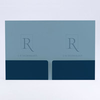 Diseño de logotipo personalizado Impresión UV con dos bolsillos Personalizar Escuela de negocios Presentación Documento Archivos de papel Carpetas