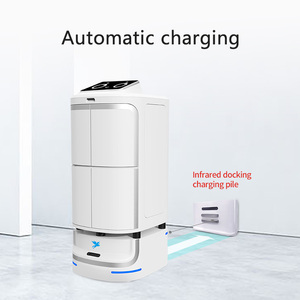 Robot de Servicio al <span class=keywords><strong>Cliente</strong></span> Programable y Automático de Alpha Hotel, Robot de Entrega Puerta a Puerta - Product Image 5
