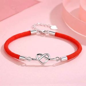 Pulseras De Pareja <b>Men</b> Women Couple Bracelet Romantic Couple Fashion Heart Knot Rope Couple Bracelet Thread String Jewelry - Product Image 3