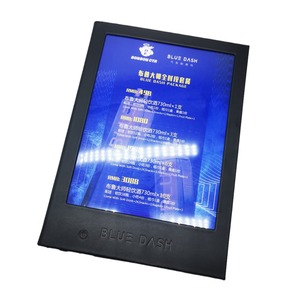 ไฟ LED สั่งซื้อสำหรับบาร์และโรงแรมหนังเทียม A4 4ด้านมีไฟ LED - Product Image 5