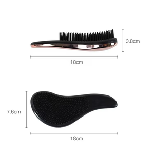 Masajeador de cuero cabelludo de bolsillo de viaje de etiqueta privada de alta calidad personalizado juego de <span class=keywords><strong>cepillo</strong></span> desenredador de cabello de masaje de lujo con caja - Product Image 5