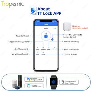 Bán buôn ttlock điều khiển từ xa không thấm nước điện tử an ninh sinh trắc học an toàn nhiệm vụ nặng nề thông minh vân tay ổ khóa - Product Image 6