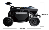 Tondeuse robot 4x4 XM45017, évitement d'obstacles par LiDAR RTK, coupe de 45 cm, braquage zéro, autonomie de 2,5 h, recharge automatique, tondeuse électrique IP54