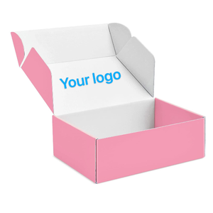 Amazon Hot Selling Pink Customized Corrugated Carton Shipping Mailer Box Boite d'emballage de vetements