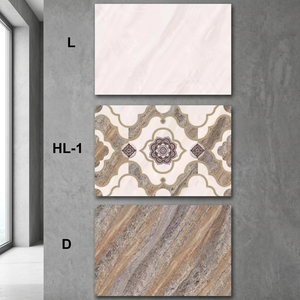 Export Quality 200x300mm Digital Inkjet Glossy Ceramic Wall Tiles Firebrick Outdoor for Bathroom Dining Room ISO9001 Certified - Product Image 1