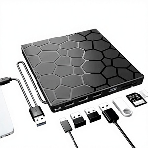 Lecteur de CD externe USB3.0 Type C, graveur de CD, lecteur de Blu-ray, lecteur de CD/DVD externe 7 en 1, lecteur de CD externe pour PC, ordinateur portable, ordinateur de bureau - Product Image 5