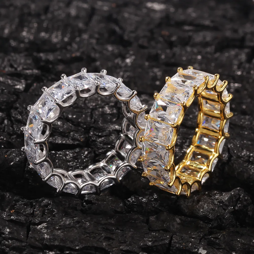 Volledige Diamond Zirconia Waarde 925 Sterling Zilveren Ring Sieraden Zilveren S925 Ringen Voor Vrouwen 925