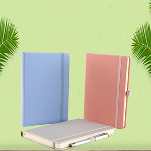 Venta al por mayor fabricante <span class=keywords><strong>profesional</strong></span> personalizado A5 Pu cuero impresión Tapa dura diarios Logo planificadores cuaderno de notas cuaderno escolar - Product Image 4