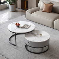 Vente chaude combinaison haut de gamme ardoise marbre Table basse Design moderne meubles de maison décoratifs pour le salon