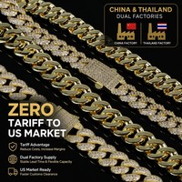 Collier ZIRCON certifié REACH, 12 mm de large, en laiton blanc, chaîne géométrique classique, CZ, unisexe, tendance