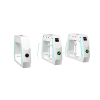 Barrière pivotante scolaire personnalisée en acier inoxydable avec lecteur d'empreintes digitales, tourniquet piétonnier, équipement de sécurité pour passage sécurisé