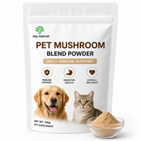 Complément alimentaire à base d'extrait de champignon pour animaux de compagnie |   Mélange de poudre de Reishi, Crinière de lion et Queue de dinde pour l'immunité et la santé des articulations des chiens et des chats