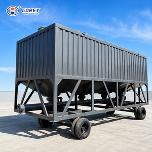Portable Bulk 100ton Cement <b>Bin</b> Powder <b>Storage</b> Silo Wholesale Horizontal Cement Silo for Construction Site Cement Handling - Product Image 1