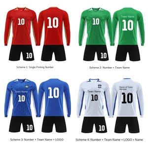 Maglia da Calcio a Maniche Lunghe Crop Top Autunno Inverno per <span class=keywords><strong>Uomo</strong></span>, Design Arabia Saudita, Set Sportivo per <span class=keywords><strong>Palestra</strong></span> e Sport per Adulti 100% - Product Image 3