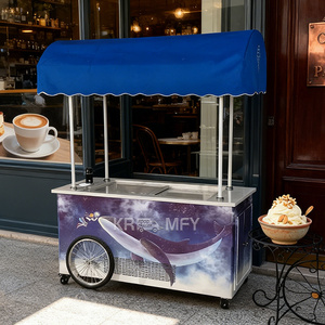 Carrito Eléctrico de Fibra de Vidrio para Café y Snacks, Bicicleta Congeladora para Helados, Motor de 250-300W, Batería de Litio, Venta Caliente - Product Image 2