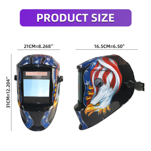 Máscara de Soldadura con 4 Sensores de Arco DIN5-DIN13, Oscurecimiento Automático Solar, TIG MIG MMA, Color Real, para Soldadura y Pulido - Product Image 3